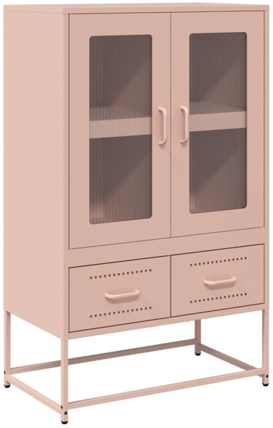 vidaXL Highboard Rosa 68x39x111,5 cm Stahl 853363
