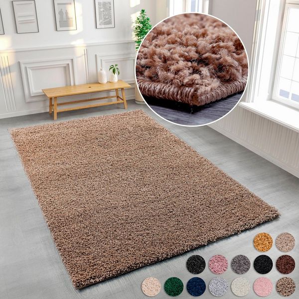 OTTO home Hochflor-Teppich Viva Shaggy, in Standard- und Premium-Qualität, 30 mm oder 45 mm Höhe, rechteckig, Uni Farben, einfarbig, besonders weich und kuschelig, Kundenliebling