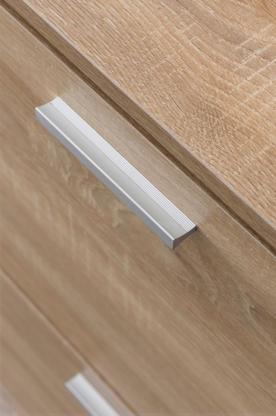 Schuhschrank WL5.828 Modern 120 x 81 x 24 cm Holz Schuhregal Sonoma 4 Fächer, Schuhkommode Flurschrank mit Ablage, Design Schuhkipper Schuhaufbewahrung, Flurkommode für Schuhe Hoch Bild 6