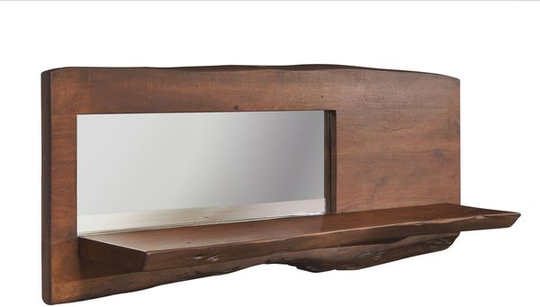 Wandregal Akazie 121x22x38 braun lackiert PURE ACACIA #805
