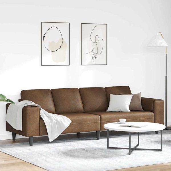 vidaXL Wohnzimmer Couch Braun 250 x 77 x 76 cm 3335108