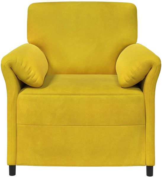 vidaXL 1-Sitzer Sofa Gelb 88 x 83 x 95 cm Samt 42033932 Bild 3