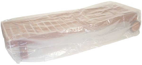 Abdeckhaube Sonnenliege 200x75 cm, PE transparent