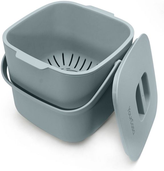 YourCasa Biomülleimer Küche 4L Komposteimer für alltäglichen Biomüll Behälter - Spülmaschinenfest - Geruchsdicht - Sieb - Bio Mülleimer klein mit Deckel Eimer Bioabfallbehälter Biotonne (4L Mint) Bild 5