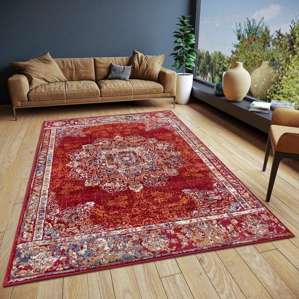 HANSE Home 'Maderno' Teppich, rechteckig, Höhe: 8 mm, Orientalisch, Kurzflor, Rot, 160 x 235 cm (Rechteckig)