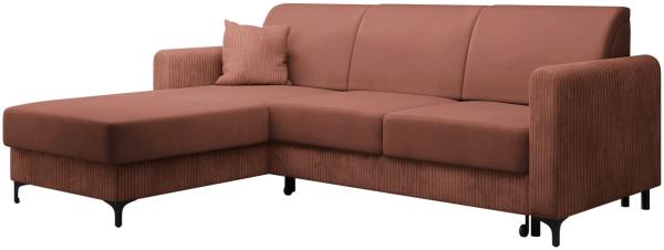 Ecksofa Segulo Cord (Farbe: Poso 29 + Kronos 29 + Poso 29)