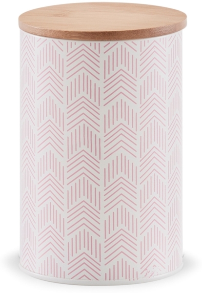 Vorratsdose mit Bambusdeckel, rosé - 1000ml, Ø 10,5cm