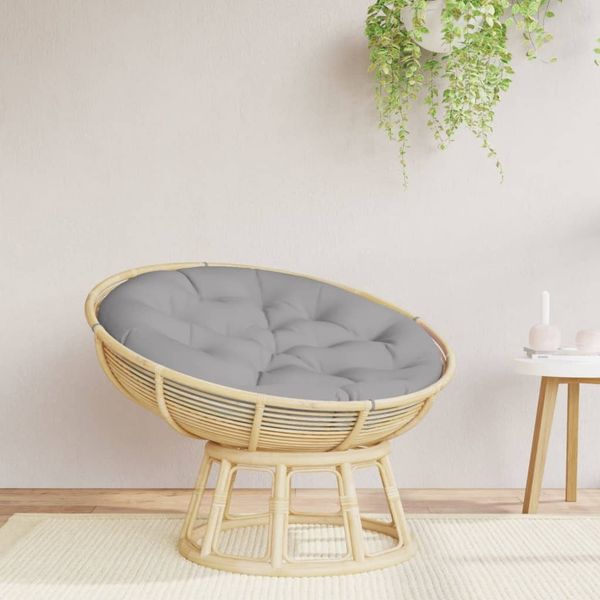 vidaXL Kissen Rund Grau Ø 100x11 cm Oxford-Gewebe 361963