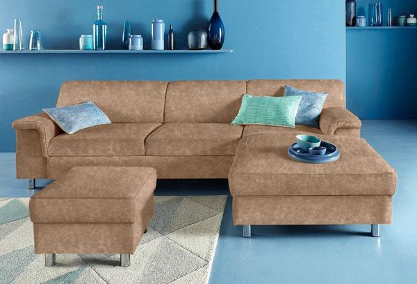 INOSIGN Ecksofa Jamie, L-Form, wahlweise mit Bettfunktion
