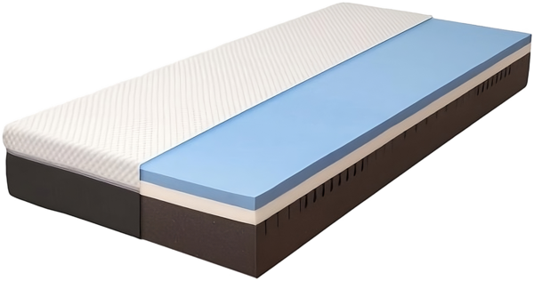 Sun Garden 'V1250 MEMOBLU' Viskoelastik-Schaum-Matratze, H2/H3, 90x200 cm