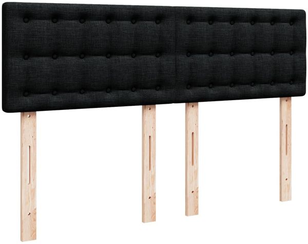 vidaXL Boxspringbett mit Matratze Schwarz 140x190 cm Stoff 3288991 Bild 12