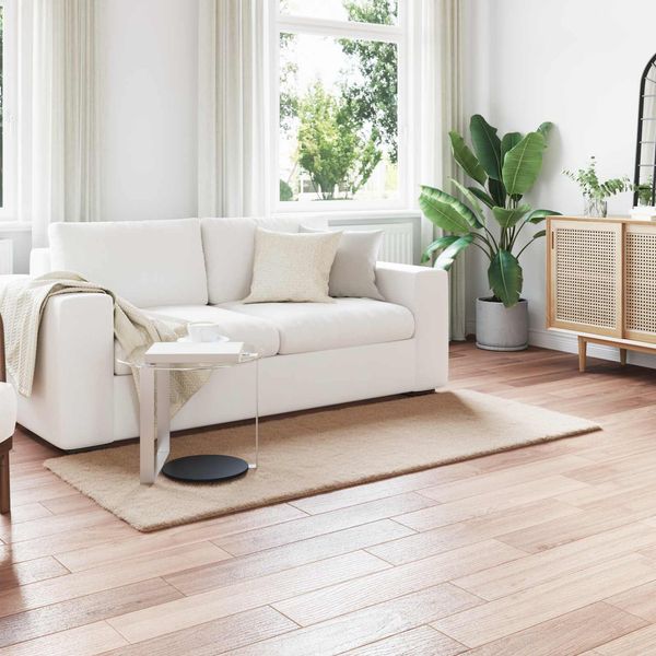 vidaXL Rutschfester Teppich aus Kunstkaninchenfell OLITE Taupe 42021743