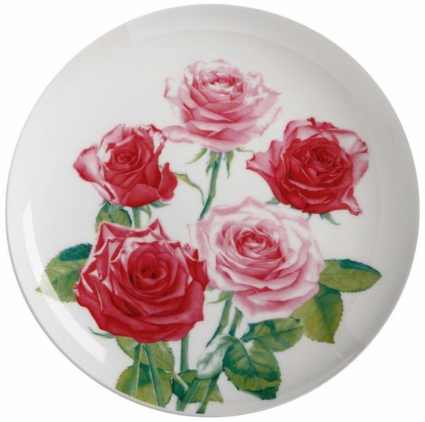 Maxwell & Williams JY0044 Teller Rose FLORIADE Bone China Porzellan, in Geschenkbox