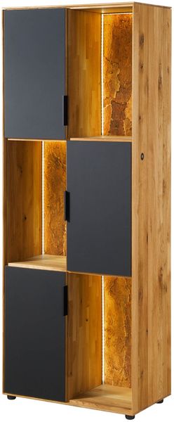 Standregal Wildeiche 76x43x203 natur geölt LINDAU #23