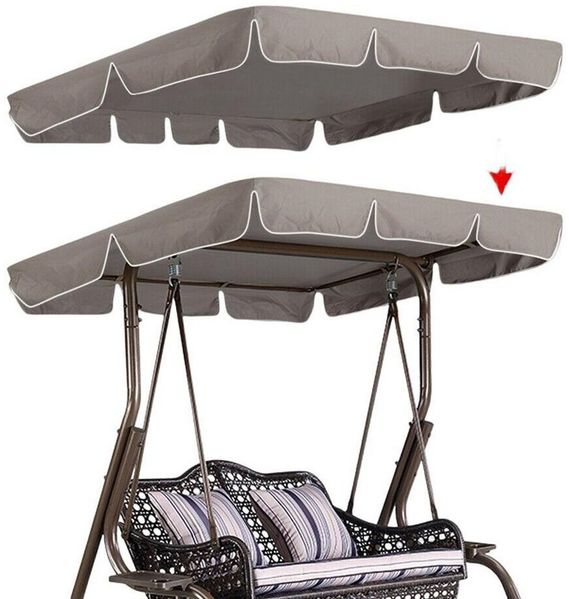 GarveeMore Schaukelstuhl Terrasse Schaukelstuhl Vordach Ersatz Vordach Abdeckung (ohne Gestell), Vordach Abdeckung(Nicht inklusive Rahmen) Doppelsitz/3-4 Sitz Veranda
