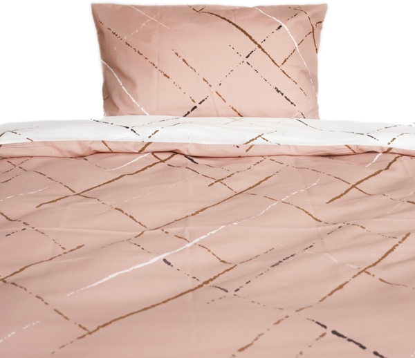 Moderne Bettwäsche mit Reißverschluss in Reflection Design, für Einzel- und Doppelbett 135 x 200 cm + 80 x 80 cm