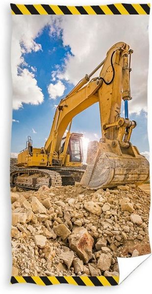 Carbotex Strandtuch Bagger Badetuch Handtuch Strandtuch 70 x 140 cm