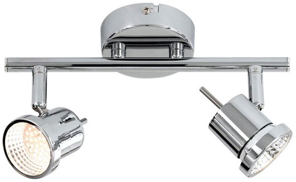 LED Deckenleuchte, Spots/Arme beweglich, Chrom, L 25 cm