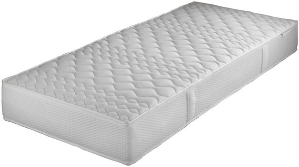 Tonnentaschenfederkernmatratze Komfort TFK Extra Fest 100 x 200 cm, Weiß, 100 x 22 x 200 cm