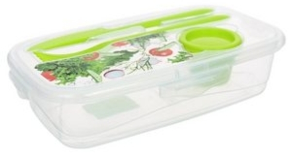 Neuetischkultur Frischhaltedose Frischhaltedose mit Besteck Easylunch, Kunststoff, (Stück, 4-tlg) Bild 6