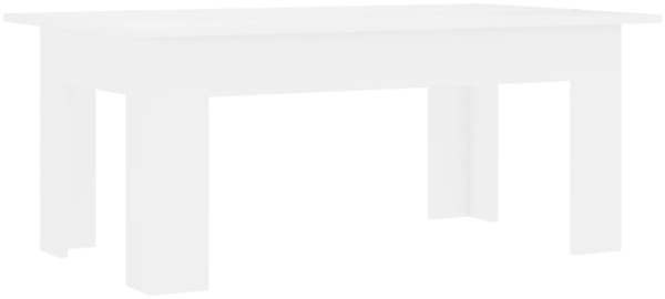 Couchtisch weiß 100 x 60 x 42 cm Spanplatte