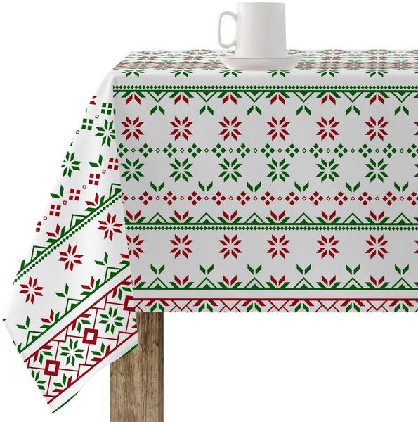 BELUM | Weihnachtstischdecke | Anti-Fleck-Tischdecke | Rechteckig Harz | Tischdecke (laminiert) | Tischdecke | Tischdecke | Heimtisch (200x140 cm)