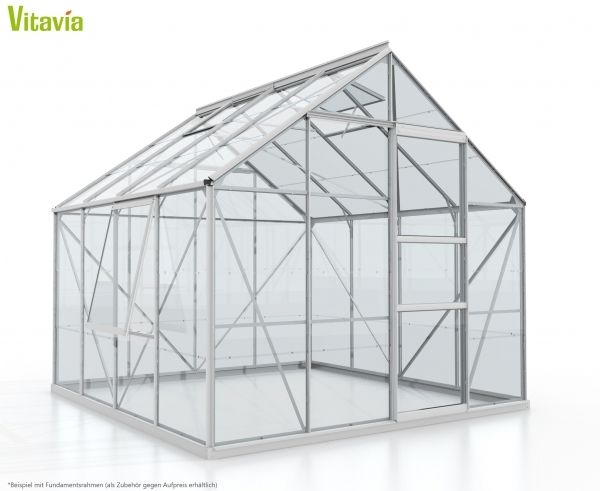 Vitavia Gewächshaus Meridian 1, 6700, 3mm ESG, alu
