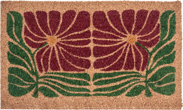 Fußmatte TANALIAN Bunt 45 x 75 cm Blume Kokosfasern