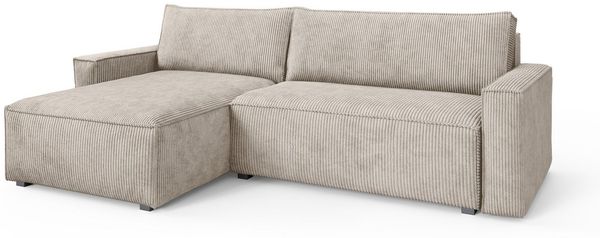 Masseno Ecksofa BESMIR mit Schlaffunktion L-Form, Sofa mit Bettkasten