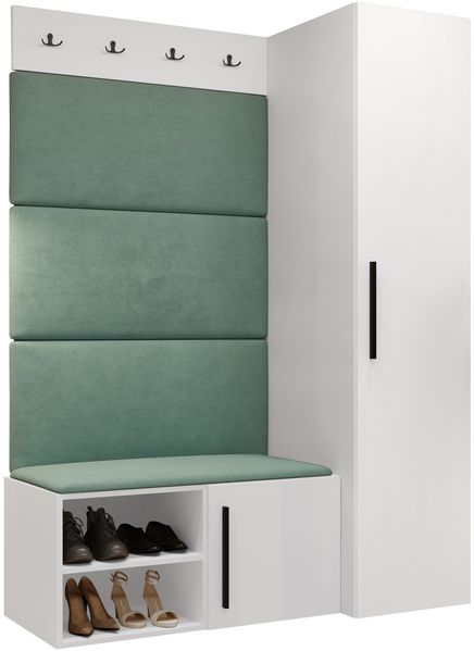 Garderoben-Set Mapreni II (Farbe: Weiß, Manila 11)