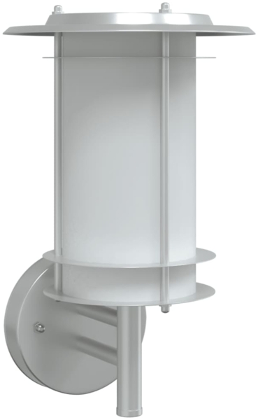 vidaXL Außenwandleuchte Silbern Edelstahl 4006284