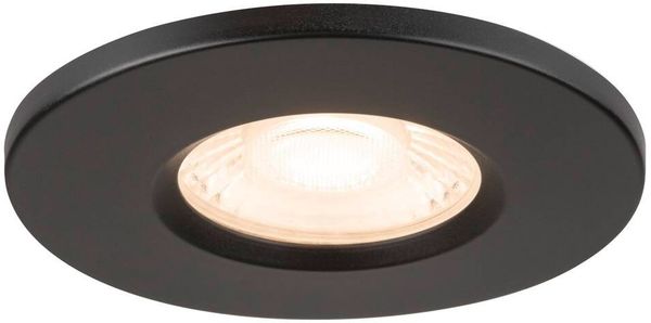 SLV UNIVERSAL DOWNLIGHT FIX, Einbauleuchte mit Abdeckung, PHASE, 2700/3000/4000/6500K, IP65, schwarz - Wand- und Deckenleuchten