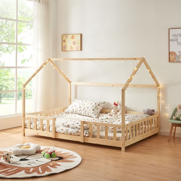 Hausbett Sisimiut 140x200 cm Holzfarben [en. casa]