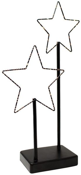 ToCi LED Stern Deko-Aufsteller Stern mit LED-Beleuchtung Leuchter 30 LED, 24 x 40 cm