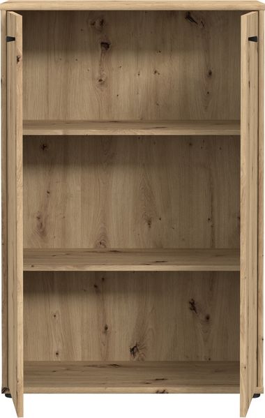 Hochkommode >TEMPRA2< 2 Türen, 2 Böden, in Artisan Eiche Dekor - 73,7x111,1x34,8cm (BxHxT) Bild 4