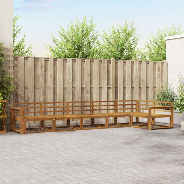 vidaXL Outdoor-Sofagarnitur 6 pcs Natur Massivholz Akazie 3367652