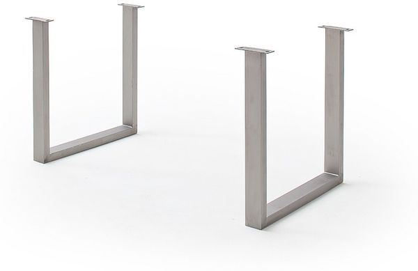 Tischgestell >CALABRIA< (2er-Set) in silber - 73x74x8 (BxHxT)
