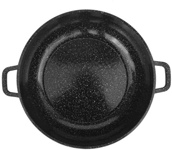 Zilner Topf-Set Schwarze Topfset, Töpfe und Kasserolle Glasdeckel, Steinbeschichtung, Aluminiumguss (sehr hochwertig, 8-tlg, Zeitloses Design des Topfsets. Eine ideale Geschenkidee) Bild 2