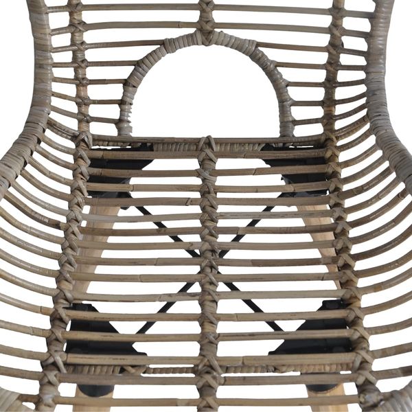 vidaXL Esszimmerstühle 2 Stk. Braun Natürliches Rattan 246853 Bild 5