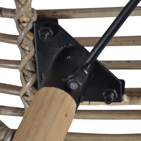 vidaXL Esszimmerstühle 2 Stk. Braun Natürliches Rattan 246853 Bild 6