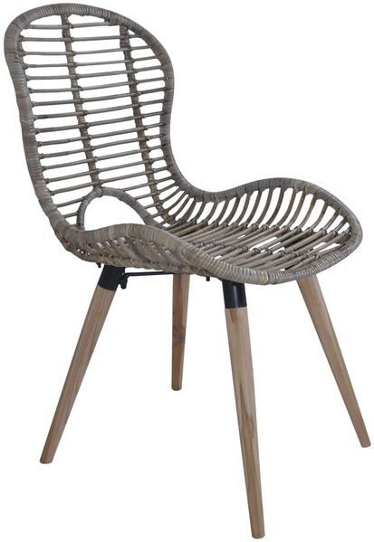 vidaXL Esszimmerstühle 2 Stk. Braun Natürliches Rattan 246853 Bild 3