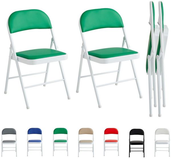 MCC direct Klappstuhl Kunstleder Klappstuhl gepolstert im 1er, 2er, 4er und 6er Set (2 St)