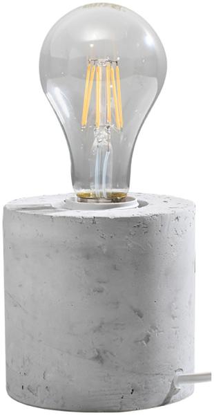 Tischlampe, Beton grau, rund, H 10 cm