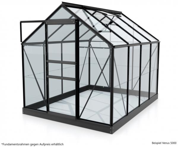 Vitavia Gewächshaus Venus 6200, ESG 3mm, schwarz