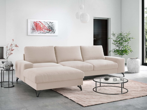 Ecksofa Oddo (Farbe: Verita 03, Seite: Links - L1F+L2F+R4)