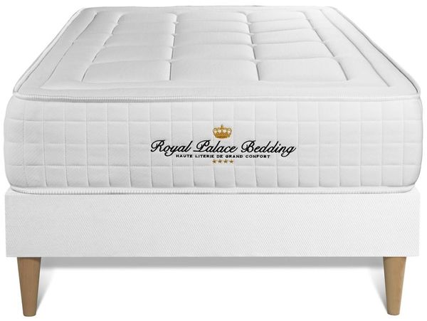 Matratze Balmoral 90 x 200 cm + Bettgestell mit lattenrost , Härtegrad 4 , Memory-Schaum , Höhe : 24 cm