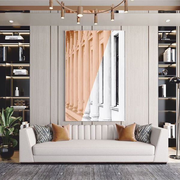 Casa Padrino Luxus Wohzimmer & Hotel Sofa Hellgrau / Braun / Schwarz 240 cm - Luxus Möbel