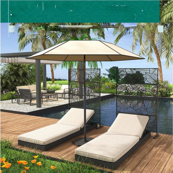 GarveeMore Paravent Metall Privatsphäre Bildschirm Outdoor Dekorative Privatsphäre Zaun