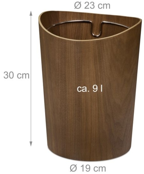 Papierkorb in Holzoptik 9 l 10050747_1692 Bild 4