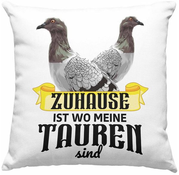 Trendation Dekokissen Trendation - Taubenzüchter Geschenk Zaubenzucht Zubehör Tauben Kissen